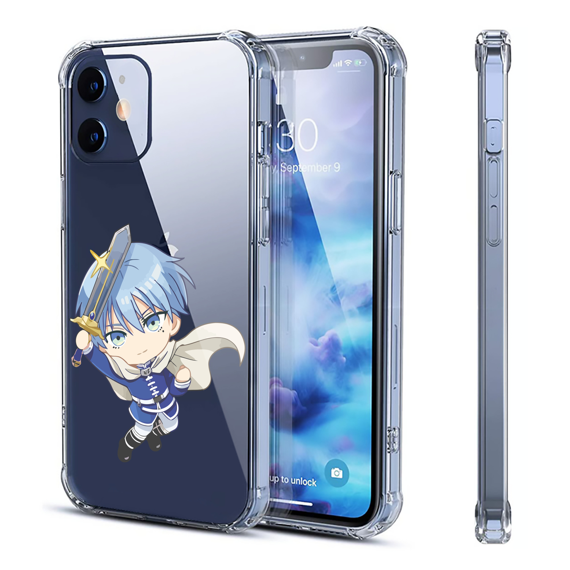 （画像用） 葬送のフリーレン Frieren 【iPhone 12シリーズ対応】透明スマホケース（クリアソフトケース）
